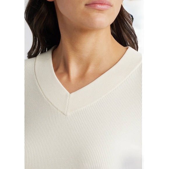 RAG & BONE Austen Rib Sweater Ribbed long sleeve SIZE XS women NWOT ivory color - Picture 4 of 11